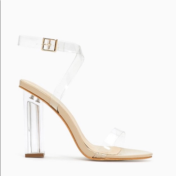 New Clear Block Heels - Picture 3 of 8